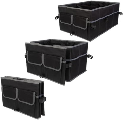 Stalwart Car Organizer - Collapsible Car Storage Box - Trunk Organizer for SUV, Truck, or Sedan with Waterproof Bottom Liner