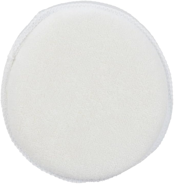 Maxshine Wax Applicator, Microfiber, 5 Inch, White, 3 Pack | Machine Washable, Durable, Reusable | Smooth Polish & Wax Application for Car Detailing, Scratchless Finish