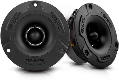 DS18 PRO-GM8.4PK Mid and High Complete Package - Includes 2X Midrange Loudspeaker 8" and 2X Aluminum Super Bullet Tweeter 1" Built in Crossover - Door Speakers for Car or Truck Stereo Sound System