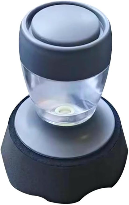 Professional Tire Shine Applicator with Ergonomic Handle, Clear Container, for Auto Detailing and Car Care