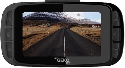 myGEKOgear Orbit 960 4k UHD Dash Cam, 3840x2160P, Sony STARVIS, Night Vision, Mobile App, GPS Logs Location & Speed, G-Sensor, Accident Video Back up, FCWS & LDWS, Motion Detection,Black,Standard