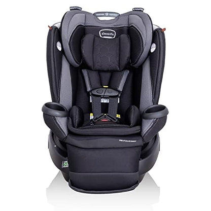 Evenflo Revolve360 Extend Convertible Car Seat with 360 Degree Rotation, Extended Rear-Facing, Forward-Facing, Booster Mode, and Secure LATCH Install, Revere Gray