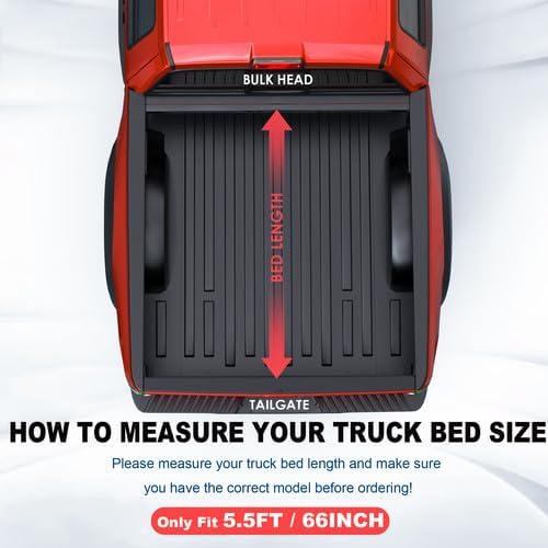 MOSTPLUS Low-Profile Hard Quad FOLD Truck Bed Tonneau Cover Compatible with 2022 2023 2024 Toyota Tundra 5.5FT 2WD/4WD