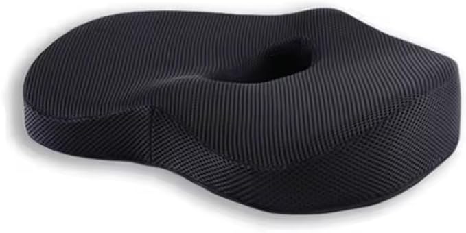 DonutRelax Seat Cushion – Ergonomic Donut Pillow for Tailbone & Pressure Relief, Breathable Mesh Cushion for Office Chair, Home, Car & Wheelchair