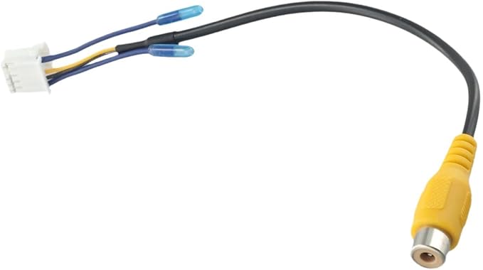 Car Stereo Radio RCA Plug, Accessories Wear Resistant Car RCA Reversing Rear View Cable Adaptor
