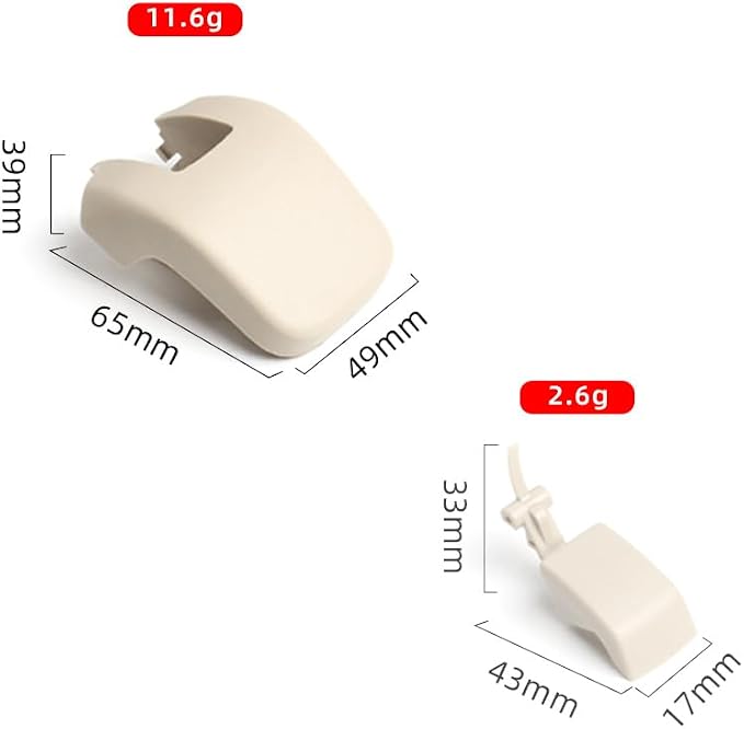 for Volkswagen 2008-2013 Lavida 2008-2016 Bora Seat Belt Adjustment Button Cover Vehicle Safety Belt Slide Rail Button (Button-Grey)