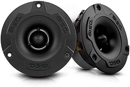 DS18 Mid and High Car Speaker Package - 2X 6.5" Midrange, 2X 1" Tweeters, Built-in Crossover