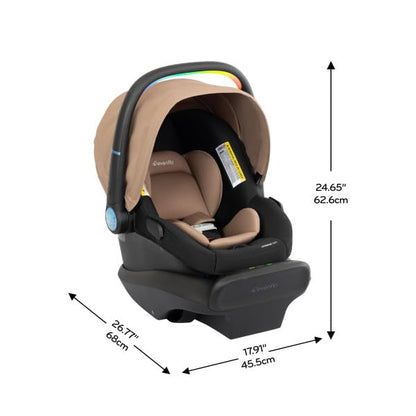 Shyft Intuiti Travel System Featuring LiteMax NXT Infant Car Seat with SensorySoothe (Caramel Tan)