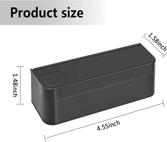 Compact Coin Holder for Car - 4 Compartment&Automatically Holds Coins Coin Organizer(1 Dollar,Quarter,Dimes) - Universal Center Console Coin Case for Car Taxi SUV Truck