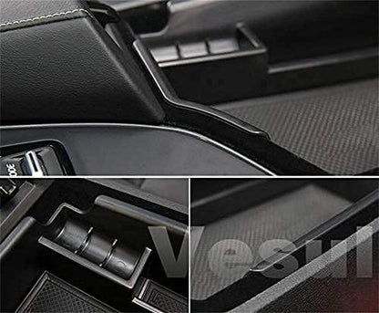 Center Console Armrest Storage Box Compatible with Infiniti QX50 2019-2023/QX55 2022-2023 ABS Tray Insert Organizer Glove Pallet
