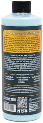 Blue Suede Tire Shine with Protect Shield Formula™ – Tire Dressing for Smooth Medium Shine & UV Protection, No Sling, Petroleum-Free, Dry-to-Touch