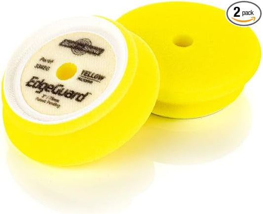 Buff and Shine - EdgeGuard Foam Buffing Pads - Yellow - 3" Polishing Pad - Pack of 2