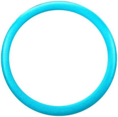 LRITER Car Steering Wheel Cover, Non-Slip Silicone Material, Multiple Color Choices, Universal Auto Parts Steering Wheel Cover, Suitable for Most Cars (Light Blue)