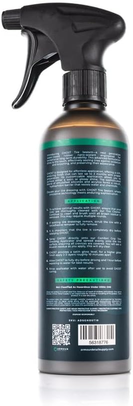 Armour Detail Supply - Ghost Tire Sealant - Up to 3 Months of Protection from Oxidation & Browning - 16 oz