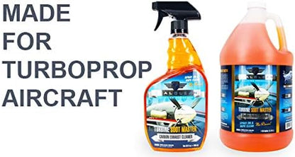 RealClean Aircraft Detailing Supplies/Exhaust Soot Remover/Aircraft Cleaning Supplies/Turbine Soot Master Created by Professional Aircraft Detailers- 32 oz Spray Bottle