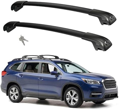 300lbs Roof Rack Cross Bars Compatible with Subaru Ascent 2019-2026, Aluminum Heavy Duty Roof Crossbar with Lock for Rooftop Cargo Carrier Luggage Kayak Canoe Bike Snowboard