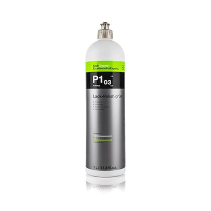 Koch-Chemie - Lack Polish Grun P1.03 - Protects, Refines, Adds Depth, and Amplifies Vehicle's Paint Color - High Gloss Finish - 1 Liter