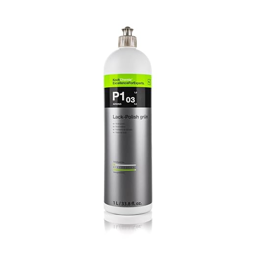 Koch-Chemie - Lack Polish Grun P1.03 - Protects, Refines, Adds Depth, and Amplifies Vehicle's Paint Color - High Gloss Finish - 1 Liter