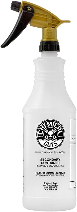 Chemical Guys Acc_136 Acid Resistant Sprayer, with 32 oz Heavy Duty Bottle, White