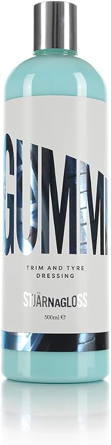 Stjarnagloss - Gummi Trim & Tyre Dressing - Cream Treatment Leaves a Satin Finish, Revive Tire Color, Won't Streak (500 milliliters)