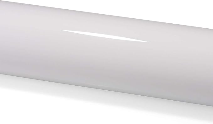60"x108" (5FTx9FT) PPF Paint Protection Film Gloss Piano White Self Healing Auto Bra Vinyl Wrap Invisible Scratches Shield Sheet DIY with Tool Kit