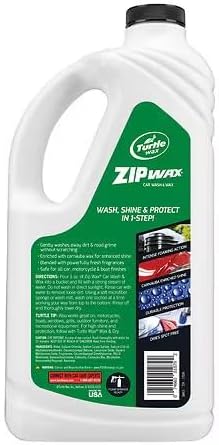 Turtle Wax T-79 Zip Wax Liquid Car Wash and Wax. 64 oz.