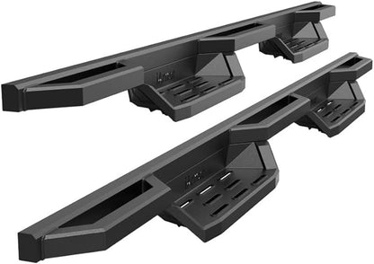 APS Stainless Steel 6.5in Nerf Bars Pocket Steps Square Tube Rocker Guards Compatible with Chevy Colorado GMC Canyon Crew Cab 15-26