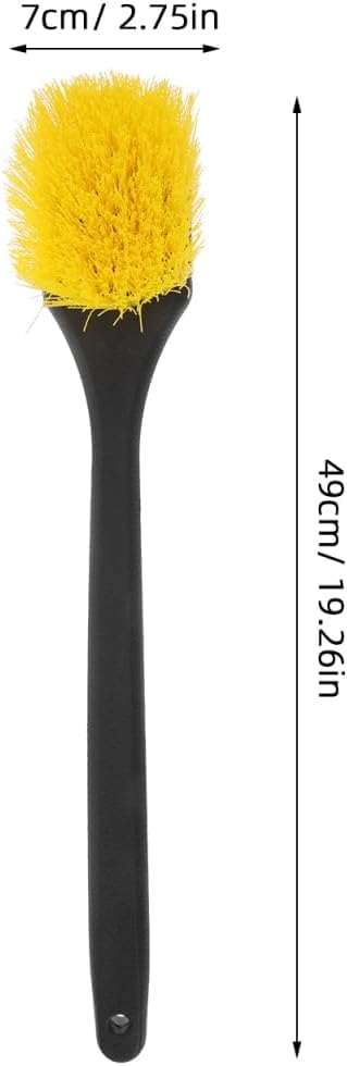 Gatuida Nylon Bristles Truck Cleaning Brush Car Tire Cleaning Brush for Rims Car Interior Cleaning