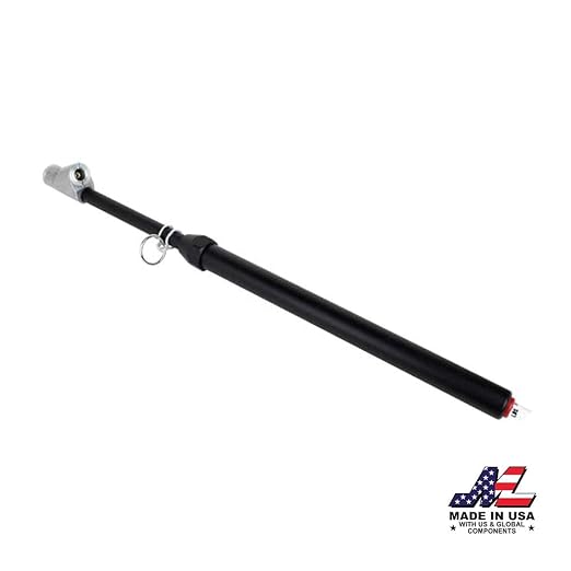 Milton Dual Foot Straight Lock-on Chuck Service Gauge, Non-Slip Grip Matte Black Poly -13” 10-160 PSI, for Large Vehicle Tires Made in USA (986BLK)