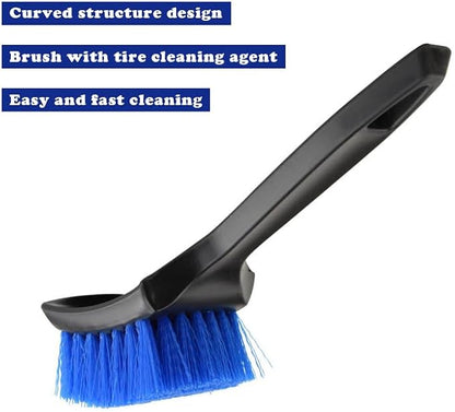 ICSTM Cleaning Brush, Carpet Brush Scrub Brush for Floor Mats Cleaning Brush for Car Interior and tire （Blue, 21 cm x 5cm x 2.6 cm/8.27"*2"*1"）