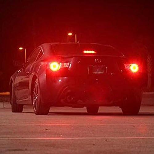 AUXITO Red 3157 Brake Light Bulbs, Ultra Bright 3056 3057 3156 4157 LED Bulbs with 14-SMD 3030 Chipsets for Reverse Backup Turn Signal Brake Lights High Mount Stop Lights Tail Lights, Pack of 2