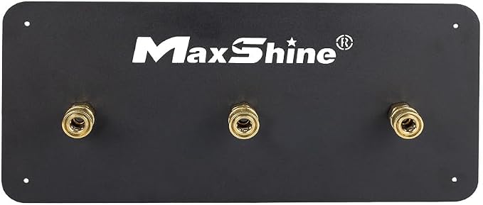 Maxshine 1/4" Universal Quick Connect Foam Cannon Holder (3 Cannons, Brand) – Wall-Mounted Organizer for Garage & Mobile Detailing – Holds Multiple Foam Cannons – Durable & Compatible Design