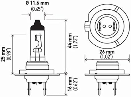 HELLA H7 24V DP Double Power Bulb, 70W