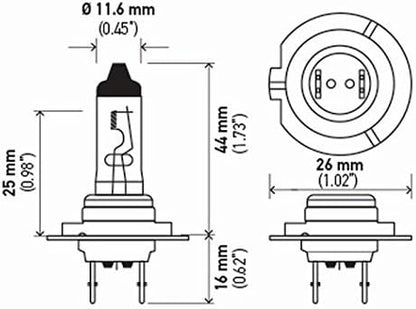 HELLA H7 24V DP Double Power Bulb, 70W