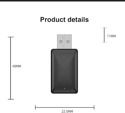 CarPlay USB Adapter for Nissan Titan 2017 2018 2019 2020 2021, 2-in-1 Plug & Play Adapter Converts Wired CarPlay to Cable-Free CarPlay, Fast Auto-Connect, No Delay