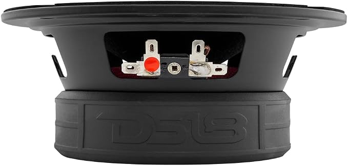 DS18 PRO-GM6B Loudspeaker - 6.5", Midrange, Red Aluminum Bullet, 480W Max, 140W RMS, 8 Ohms - Premium Quality Audio Door Speakers for Car or Truck Stereo Sound System (1 Speaker)