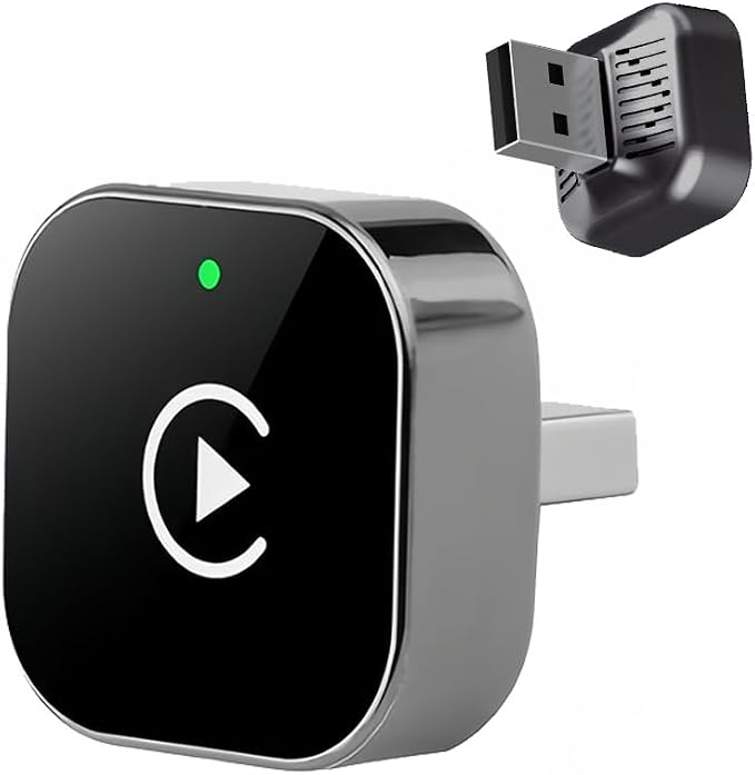 Wireless CarPlay & Android Auto Adapter 2-in-1 Compatible with Ford F-150：2016 2017 2018 2021 2022 2023 2024 2025, Convert Factory Wired to Wireless, Fast Auto-Connect Plug & Play