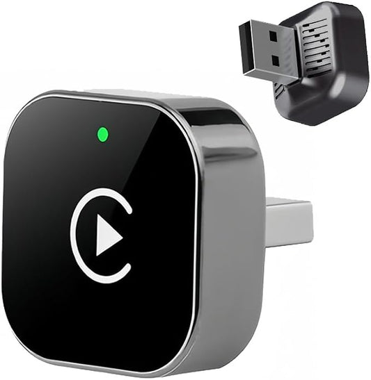 Wireless CarPlay & Android Auto Adapter 2-in-1 Compatible with Ford F-150：2016 2017 2018 2021 2022 2023 2024 2025, Convert Factory Wired to Wireless, Fast Auto-Connect Plug & Play