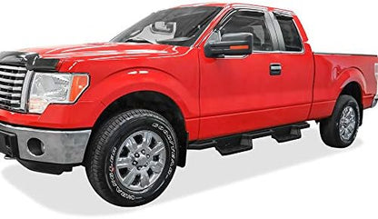 APS Stainless Steel 6.5in Nerf Bars Pocket Steps Square Tube Rocker Guards Compatible with Ford F150 Super Cab 04-14