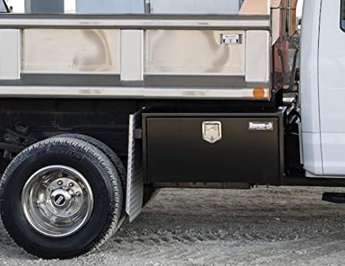 Buyers Products 1702115 Steel Underbody Truck Tool Box 18 x 18 x 60 Inch, Black Powder-Coated 14 Ga Steel, Locking Stainless Paddle Latch, Drop Door, Weather-Resistant, Made in USA