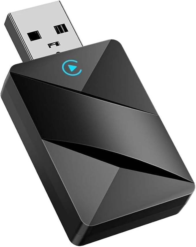Car Wireless CarPlay Adapter for Jeep Grand Cherokee 2018-2023 2024 2025, 2-in-1 Wireless Car Play Adapter, Fast Auto Connect Low Latency