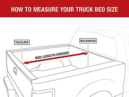 MaxMate Soft Quad-fold Truck Bed Tonneau Cover Compatible with 2009-2018 Dodge Ram 1500; 2019-2025 Classic | 5'7" (67") Bed | TCD484015