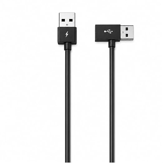 EcoZen CarPlay Power Stabilizer Y Cable - USB-A Auxiliary Power Supply for Wireless CarPlay & Android Auto Adapter, Fix Connection Drops & Black Screen, Data Pass-Through, 80cm