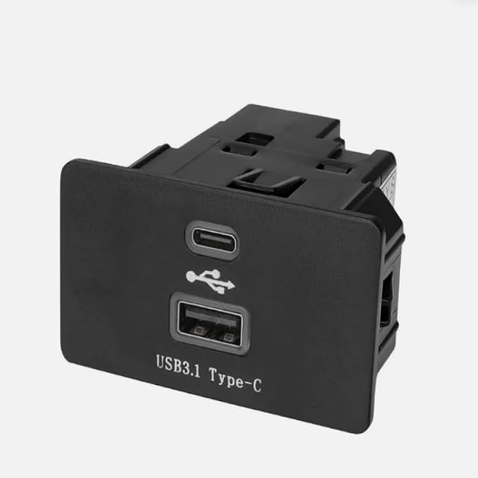 HU5Z-19A387-A,Carplay USB Interface Hub Replacement HC3Z-19A387-B,HU5T-14F014-AB,Upgrade USB/Type-C Module Support Apple Carplay Android Compatible with Ford F-150 SYNC 3 Version 3.4