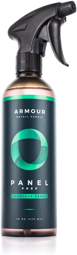Armour Detail Supply Panel Prep - Surface Preparation Solution with Isopropyl Alcohol, Degreasers & Foaming Agents – Ideal for Pre-Wax, Sealant & Coating Applications - 16oz