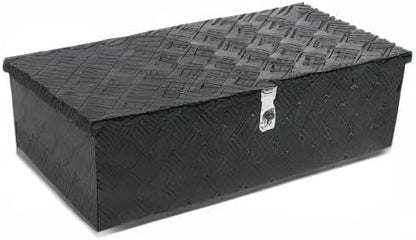 DNA MOTORING Lockable Storage Box, Truck Tool Organizer - Aluminum, 30"x13"x10", Black, Comes With Lock & Keys