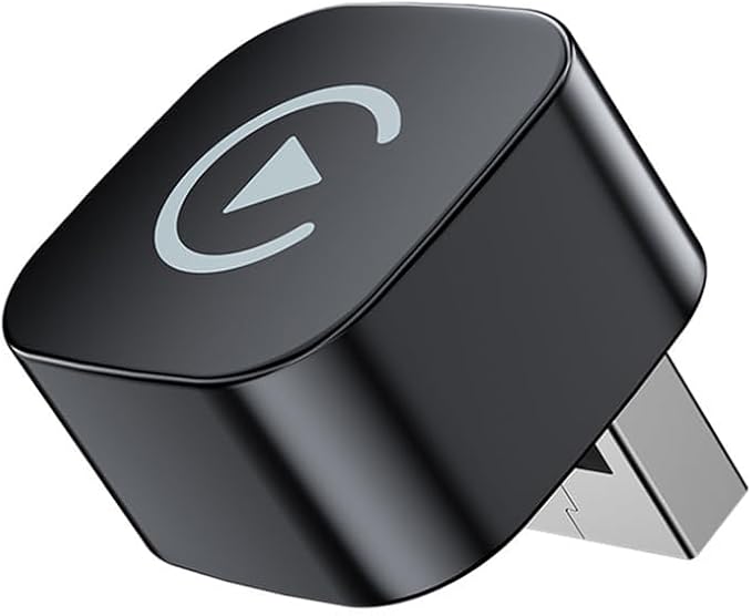 Car Wireless CarPlay Adapter for Ford F‑150 2017 2018 2019 2020 2021 2022 2023 2024 2-in-1 Support Apple CarPlay and Android Auto Mini USB Design Fast Connection Plug and Play,Normal-Black