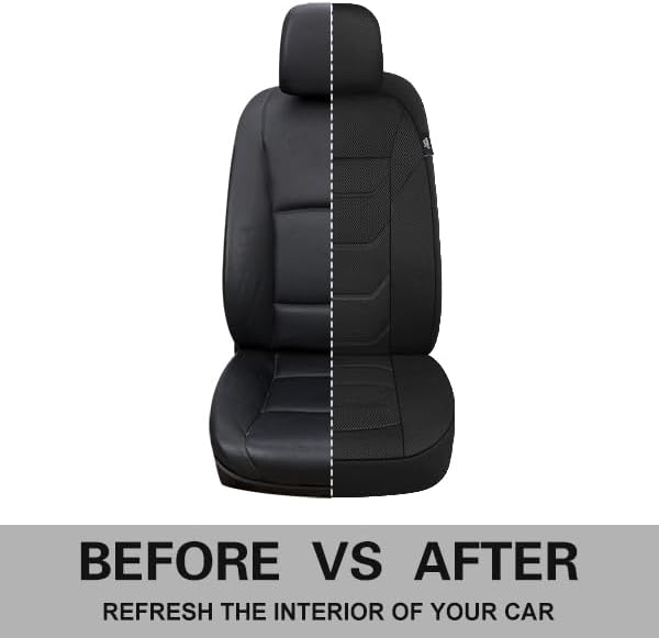 Pariiaotin 3D Air Mesh Car Seat Covers Front Sets Washable and Breathable Premium Cloth Automotive Vehicle Seat Covers for Cars Interior, Universal Fit for Most Cars, Sedan, Truck, SUV(Black)