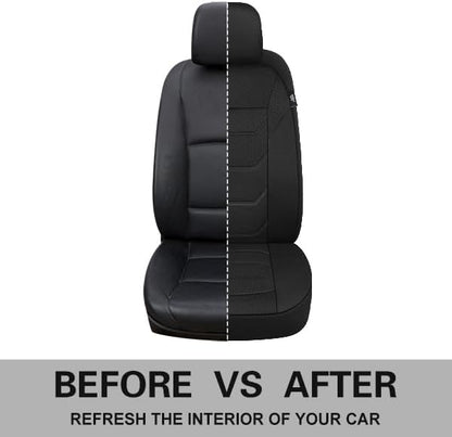 Pariiaotin 3D Air Mesh Car Seat Covers Front Sets Washable and Breathable Premium Cloth Automotive Vehicle Seat Covers for Cars Interior, Universal Fit for Most Cars, Sedan, Truck, SUV(Black)