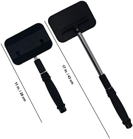 POLYTE Pivoting Windshield Glass Cleaning Tool Extendable Aluminum Handle w/9 Premium Microfiber Covers